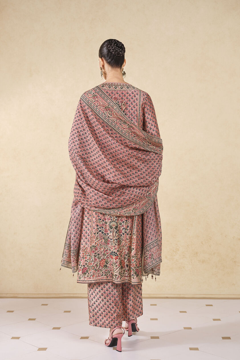 Sierra Printed Silk Suit Set - Pink, Pink, image 2